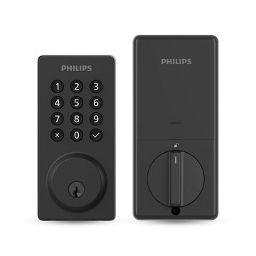 Philips Smart Wi-Fi Door Lock Deadbolt with Push Button Lighted Keypad - Black