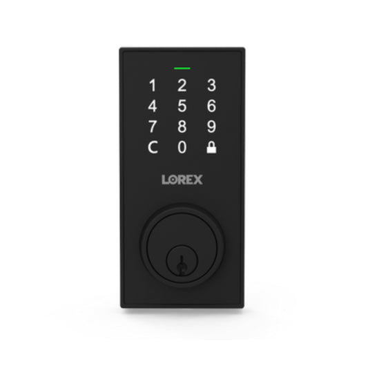 Lorex LK101-AA Bluetooth Deadbolt Smart Lock with Touchpad - Black