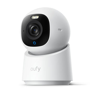 eufy  E30 Indoor Wired 4K PTZ Security Camera with Spotlight - White