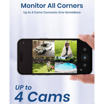 aosu C7P-2H Wi-Fi IP CCTV Camera Kit - White/Black