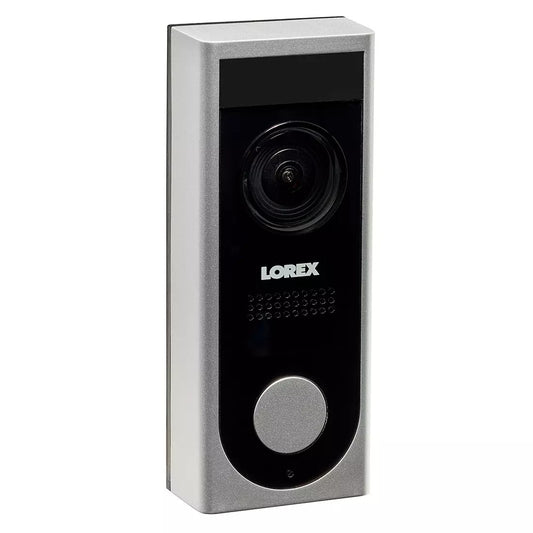 Lorex LNWDB1 1080p WiFi Video Doorbell with Night Vision - Black/Silver
