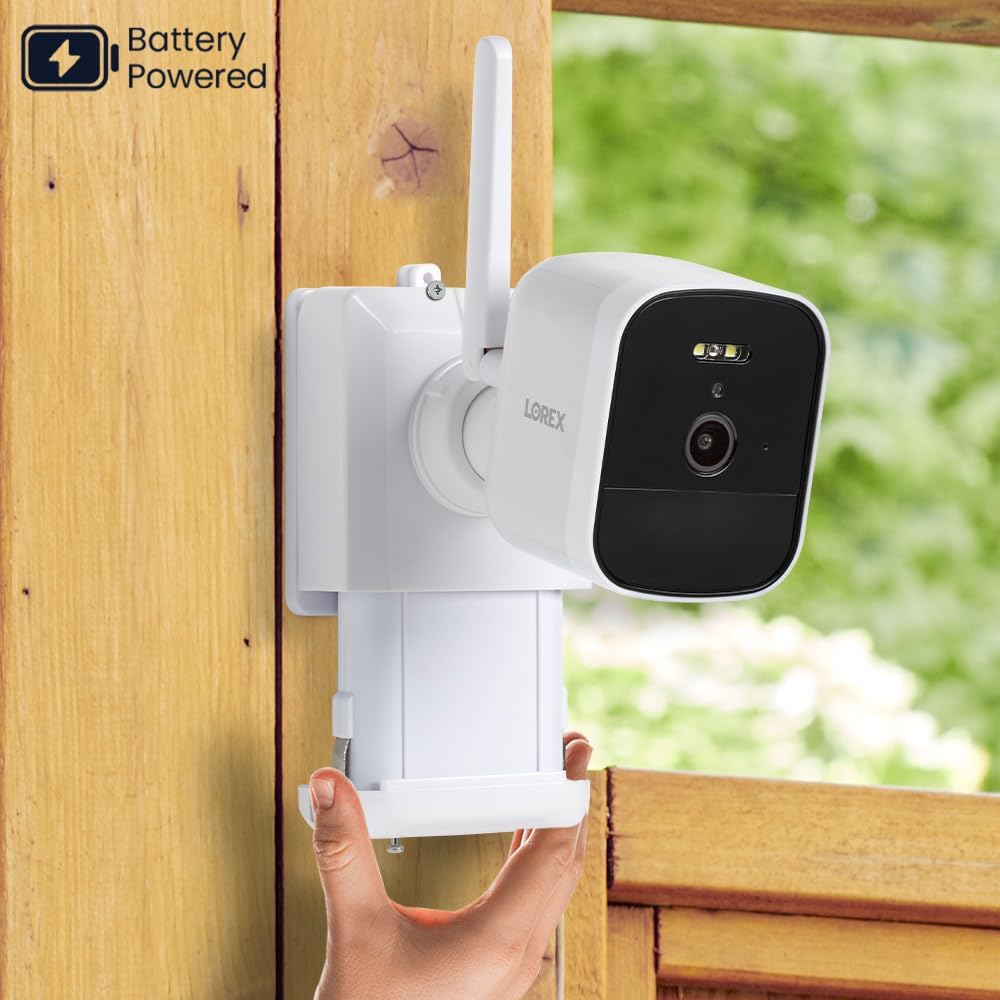 Lorex U855AA-E 4K UHD Add-On Outdoor Battery Security Camera - White