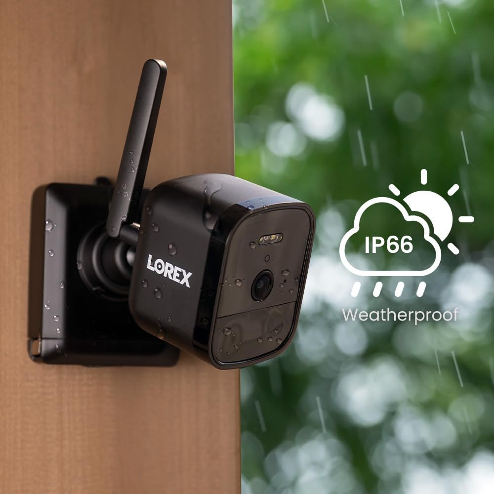 Lorex U855AAB-E 4K UHD Add-On Outdoor Battery Security Camera - Black