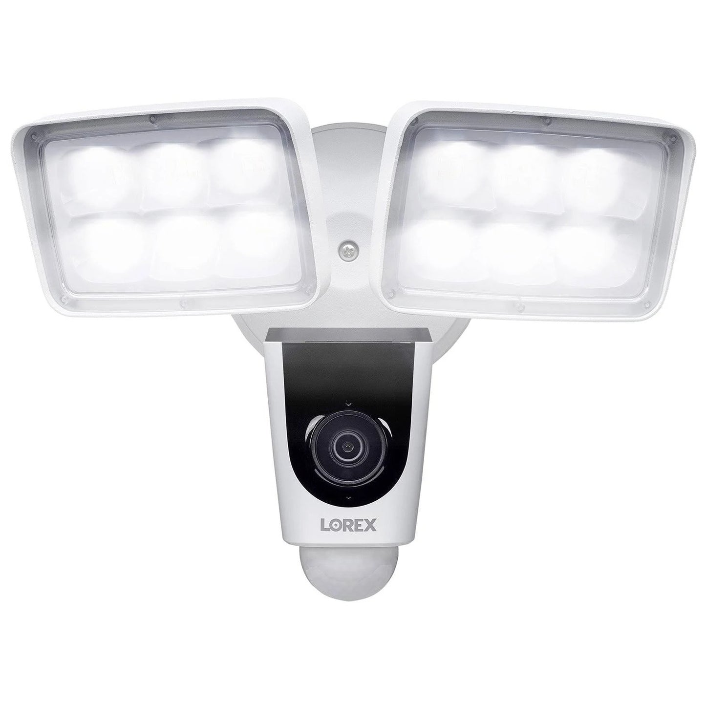 Cámara de seguridad con reflector WiFi para exteriores Lorex V261LCD-E de 1080p con visión nocturna, color blanco