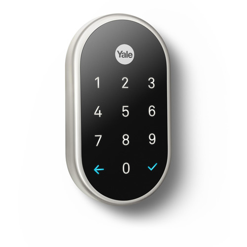 Nest x Yale Lock Satin Nickel with Nest Connect - Curacao
