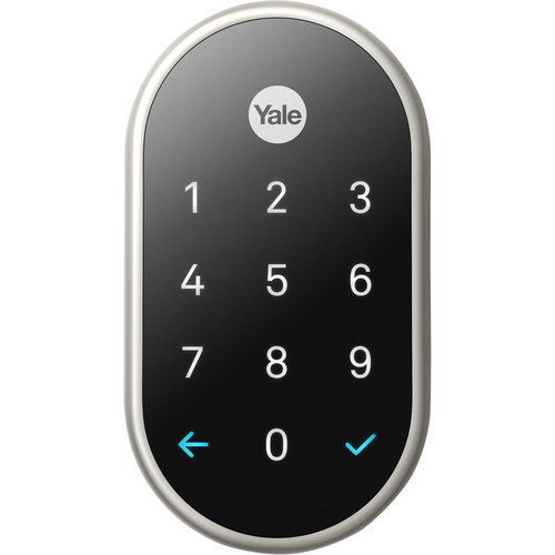 Nest x Yale Lock Satin Nickel with Nest Connect - Curacao