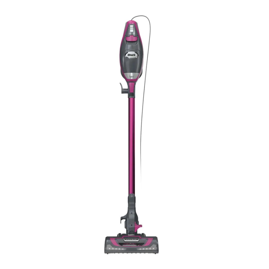 Shark HV371 Rocket Pro DLX Corded Stick Vacuum w LED Headlights Fuchsia