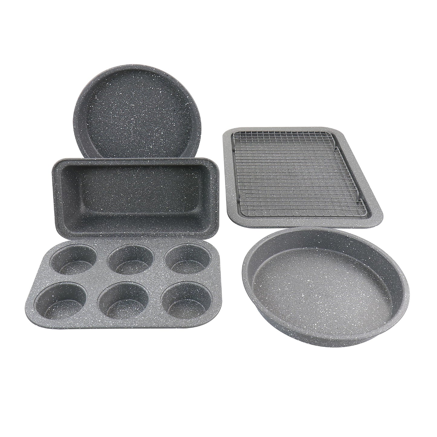 Oster Carbon Steel Non-Stick Bakeware Set (6-Piece) - Graystone