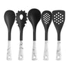 Oster Kitchen Tool Set (5-Piece) - White Marble/Gray