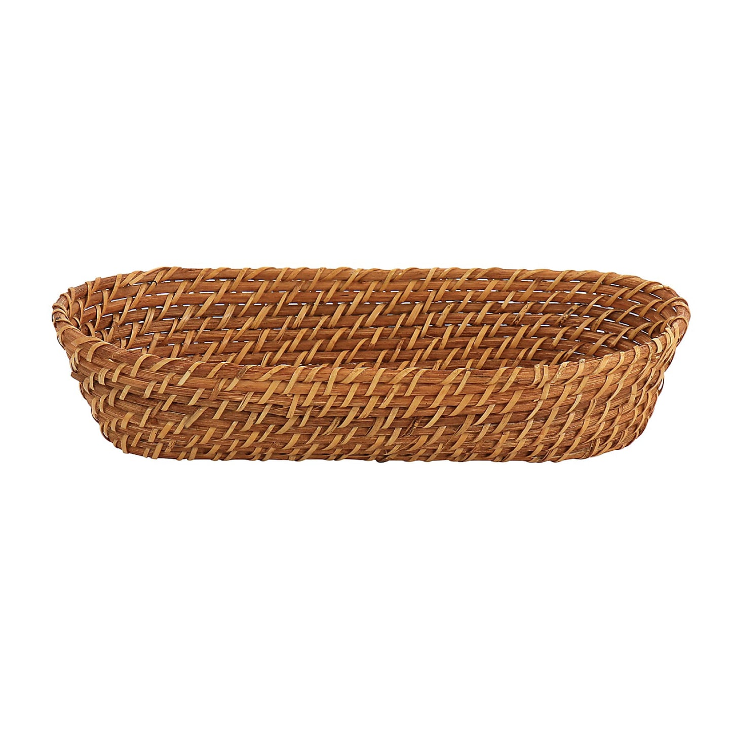 Cesta de pan ovalada de ratán de Martha Stewart - Marrón