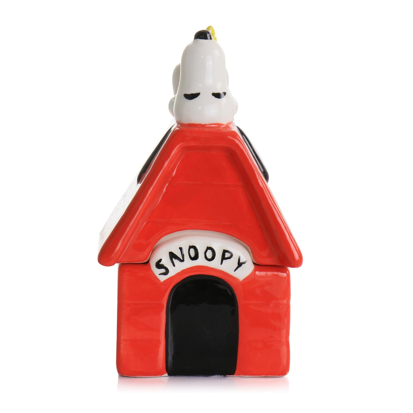 Gibson Peanuts Classic Snoopy Dog House Woodstock Salt and Pepper Shaker Set - Red