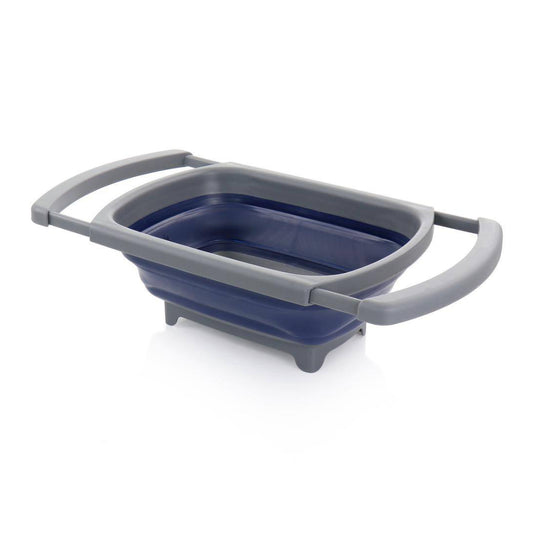 Oster Bluemarine 4-Quart Over The Sink Foldable Strainer - Blue