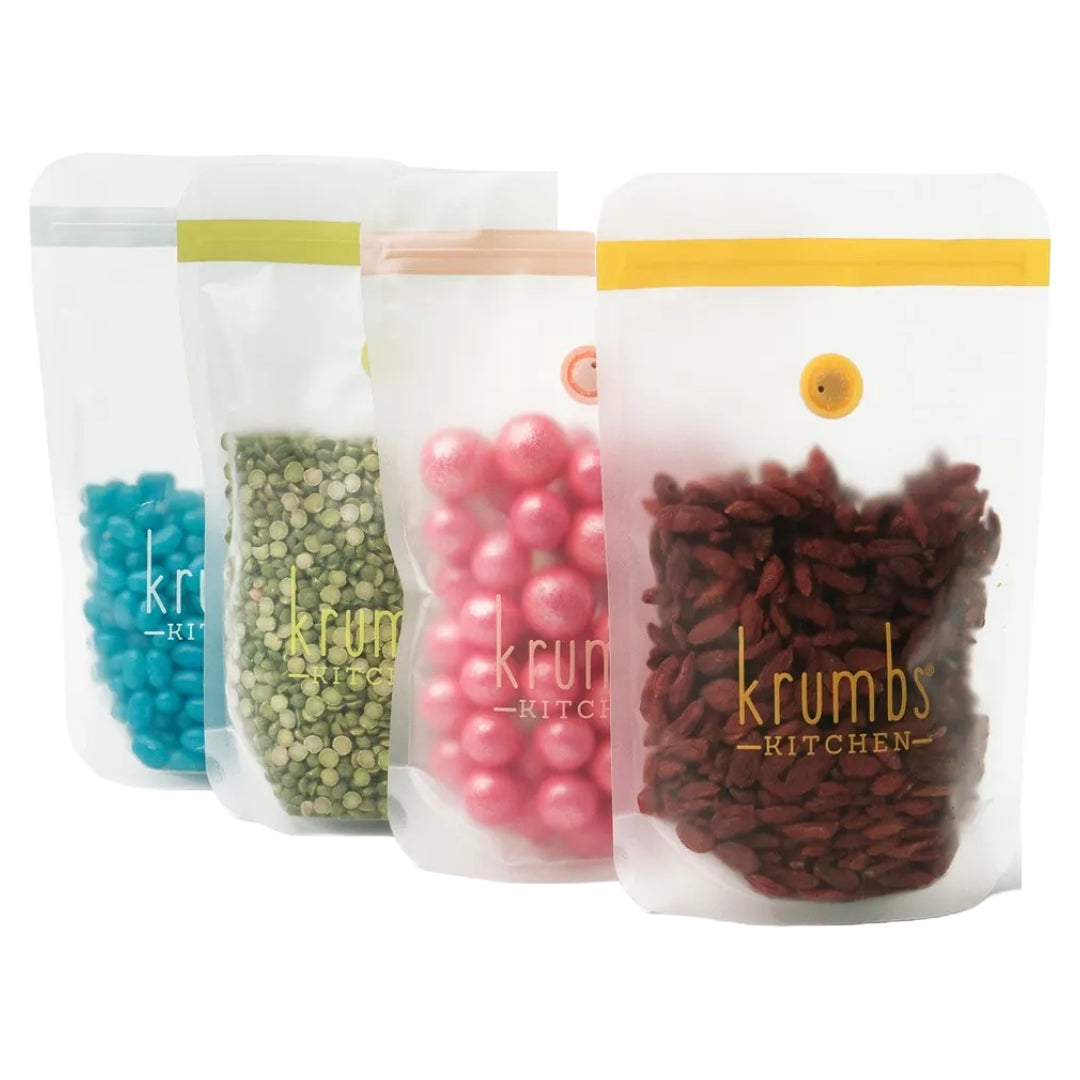 Krumbs Kitchen Essentials - Juego de 4 recipientes para almacenar alimentos secos