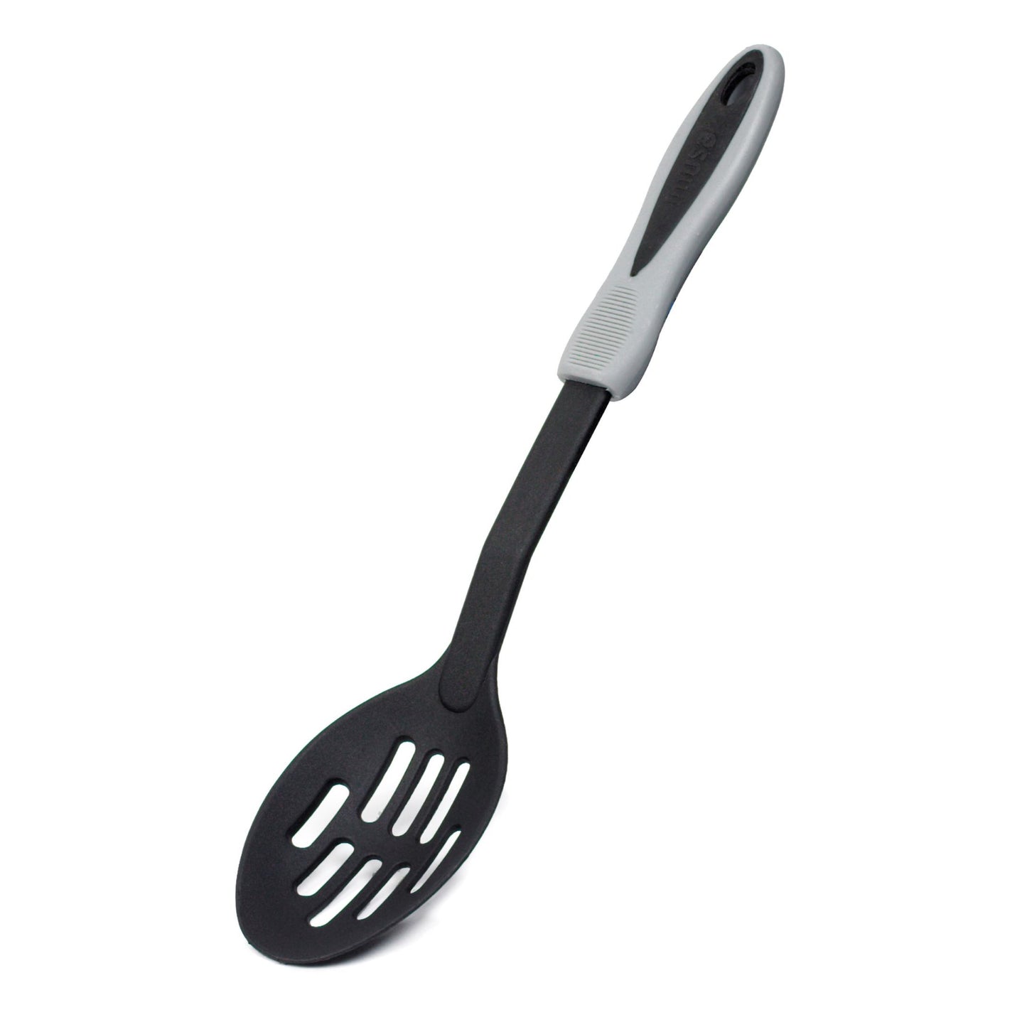 IMUSA Nylon Slotted Spoon - Black/Gray