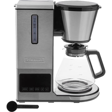 Cafetera de vertido Cuisinart PurePrecision de 8 tazas con jarra de vidrio, color plateado