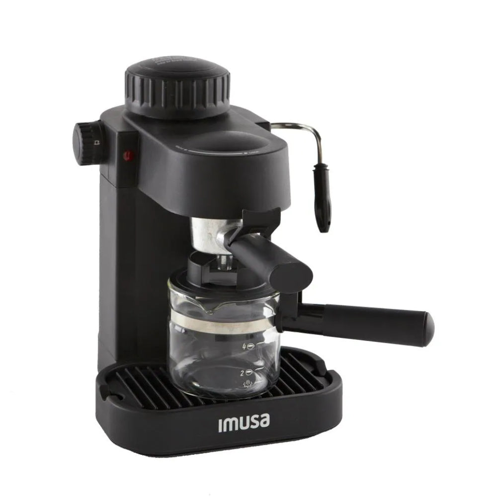 IMUSA 4-Cup Espresso and Cappuccino Machine - Black