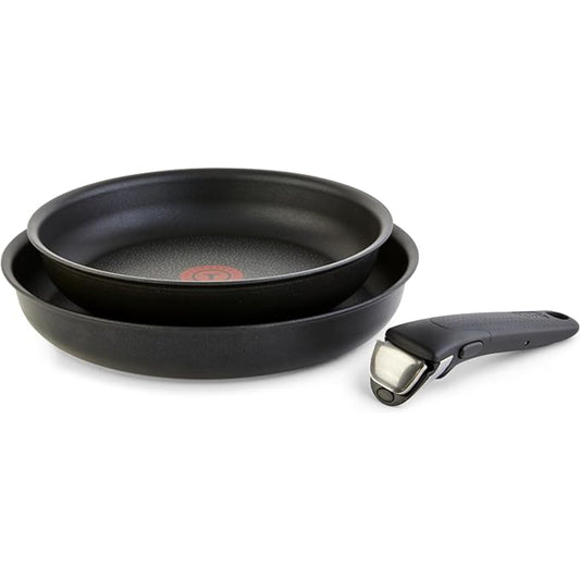 Batería de cocina antiadherente T-fal Ingenio Expertise (juego de 3) - Negro ónix