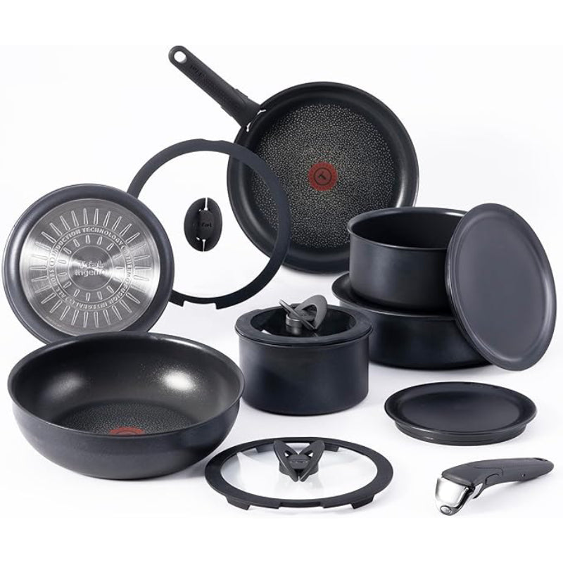 T-fal Ingenio Expertise Non-Stick Cookware (Set of 14) - Onyx Black