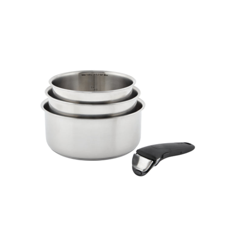 Batería de cocina de acero inoxidable T-fal Ingenio Expertise (juego de 4)