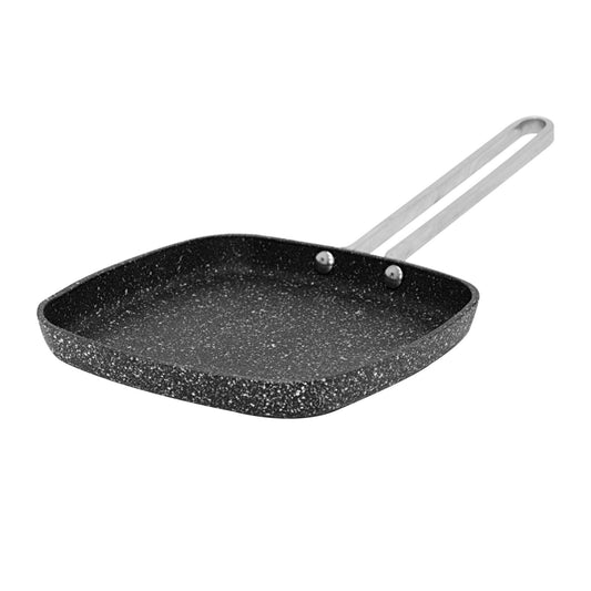 Starfrit The Rock 6.5" Aluminum Griddle Pan with Stainless Steel Wire Handle - Black
