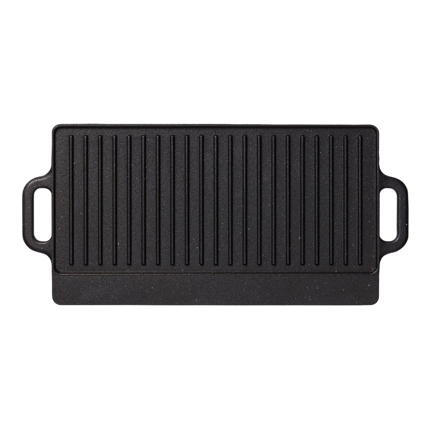 Starfrit The Rock 16" x 9" Cast Iron Reversible Grill/Griddle - Black