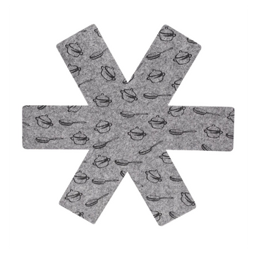 Protectores para ollas y sartenes Starfrit Gourmet de 15" (juego de 3) - Gris