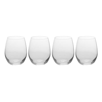 Koopman 13 oz Glass Tumbler Set of 4 - Clear