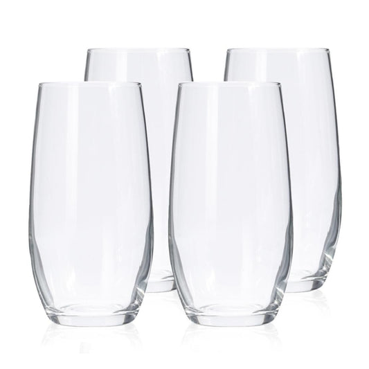 Koopman 12 oz Glass Tumbler Set of 4