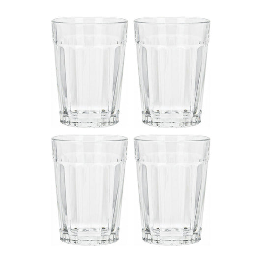 Koopman 8.5 oz Striped Drink Glass Set of 4