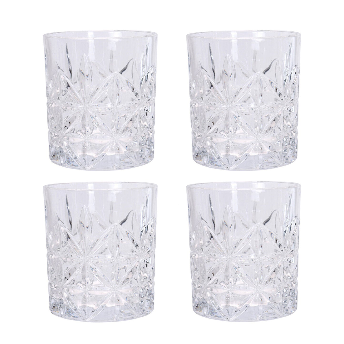 Juego de 4 vasos de vidrio Koopman de 7,78 oz