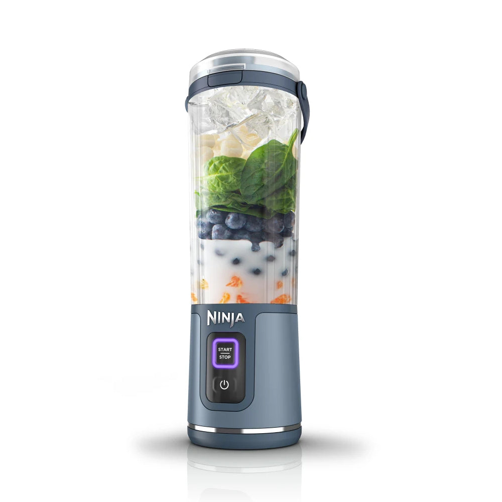 Ninja Blast BC151NV 18 oz Blast Cordless Portable Blender with Leak-Proof Lid - Denim Blue