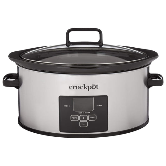 Olla de cocción lenta programable Smart-Pot de 6 cuartos de galón Crock-Pot 2137019 - Acero inoxidable