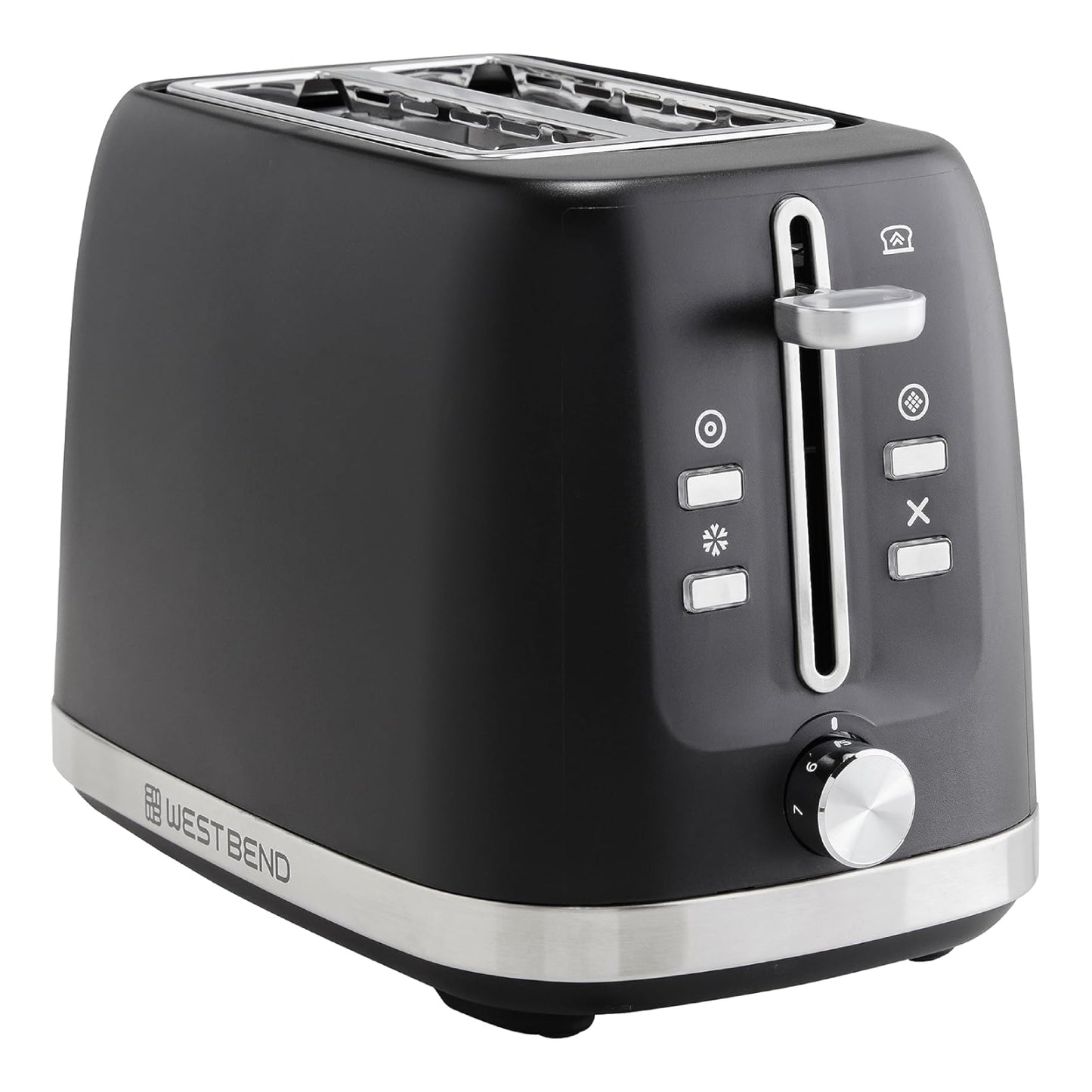 West Bend 2-Slice Toaster with Extra-Wide and Deep Slots - Black