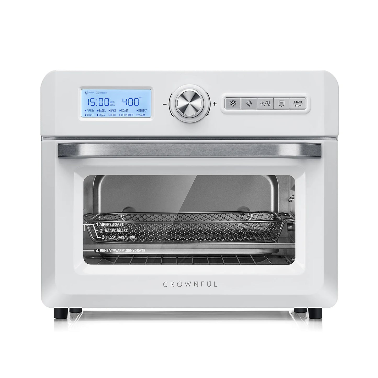 Crownful TO5712TULWHT 19 Quart Toaster Oven - White