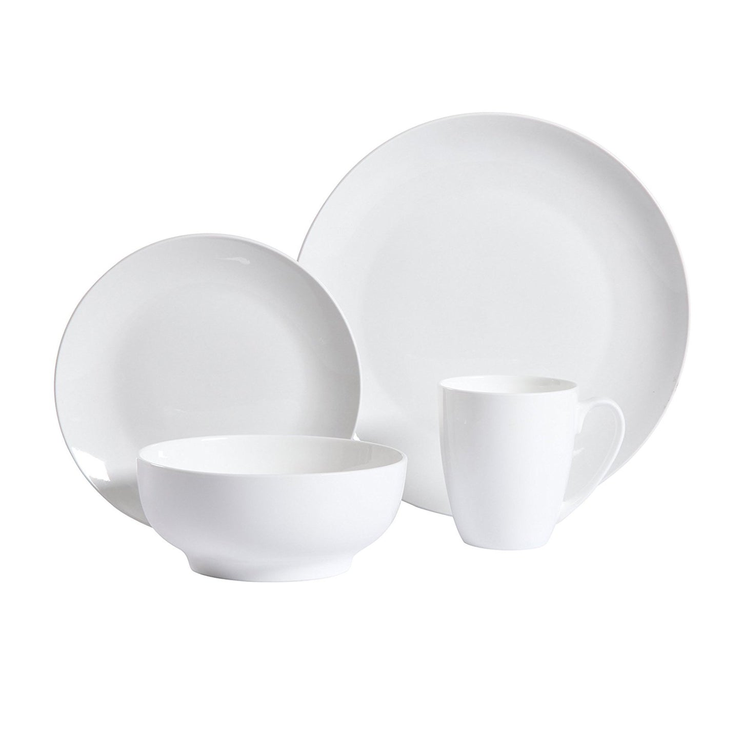 Gibson Home Ogalla Porcelain Dinnerware Set (30-Piece) - White