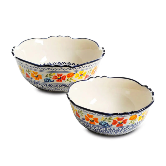 Gibson Luxembourg Stoneware Bowl (Set of 2)