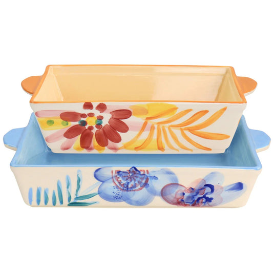 Tia Mowry Goji Blossom Stoneware Bakeware Set (2-Piece)