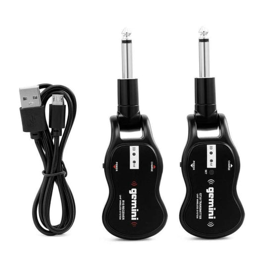 Sistema de guitarra inalámbrico UHF Gemini GMU/G100 - Negro