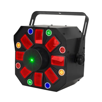 American DJ Eliminator Lighting Furious Three RG Lighting Effect - Black