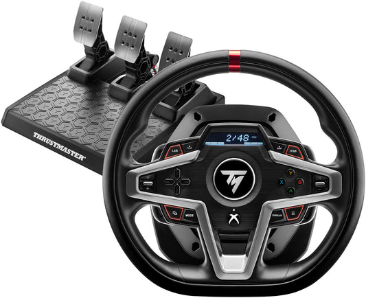 Volante de carreras y pedales magnéticos Thrustmaster T248 para Xbox Series X/S y PC (negro)