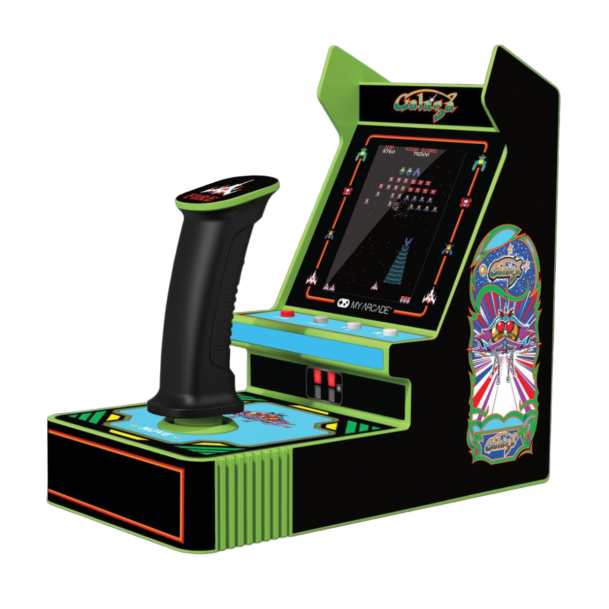 My Arcade Galaga Joystick Player Portable Retro Arcade