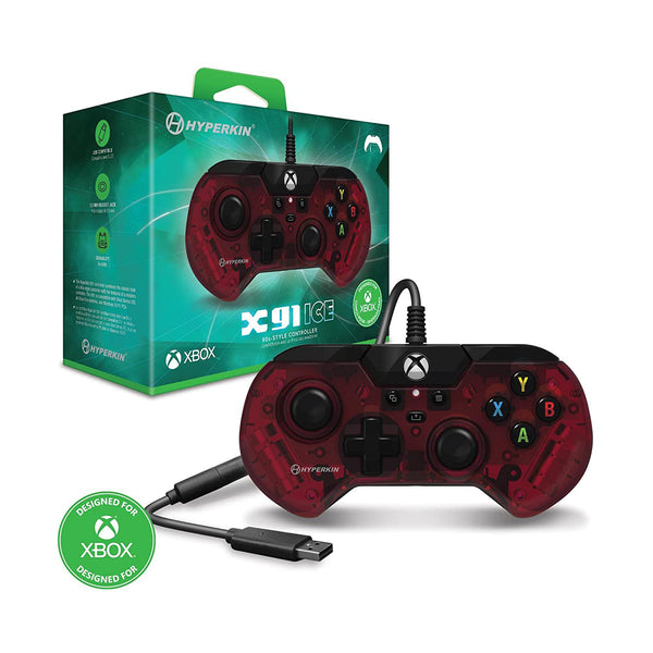 Hyperkin X91 Ice Wired Controller, Ruby Red– Curacao