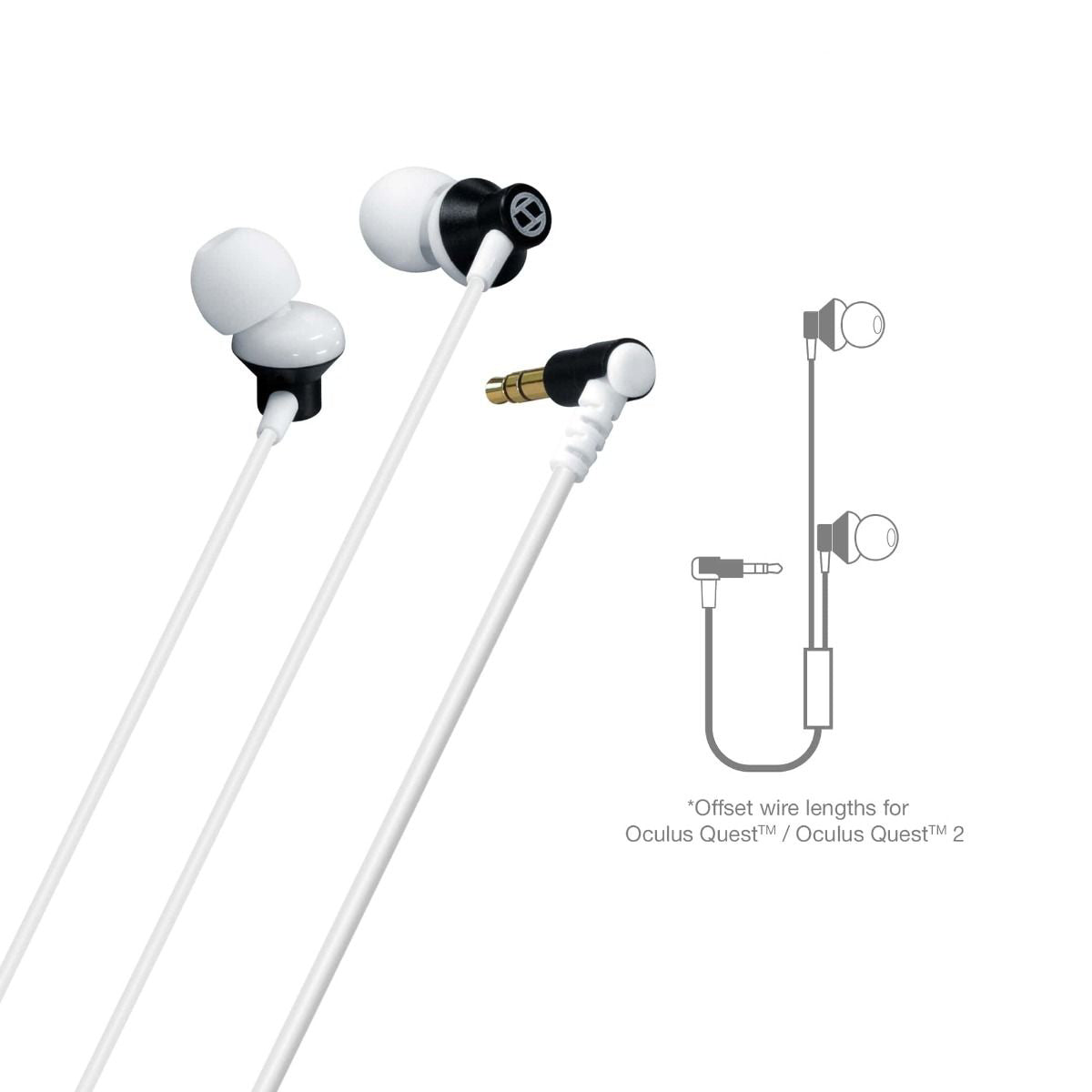 Hyperkin Lightweight Earbuds with Silicone Travel Case - White