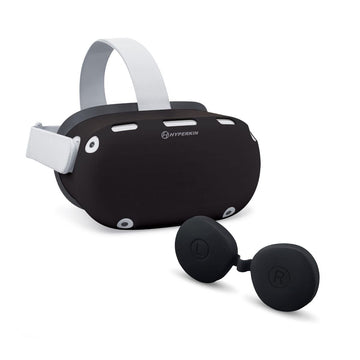 Hyperkin GelShell Headset Silicone Skin and Lens Cover Set for Oculus Quest 2 - Black
