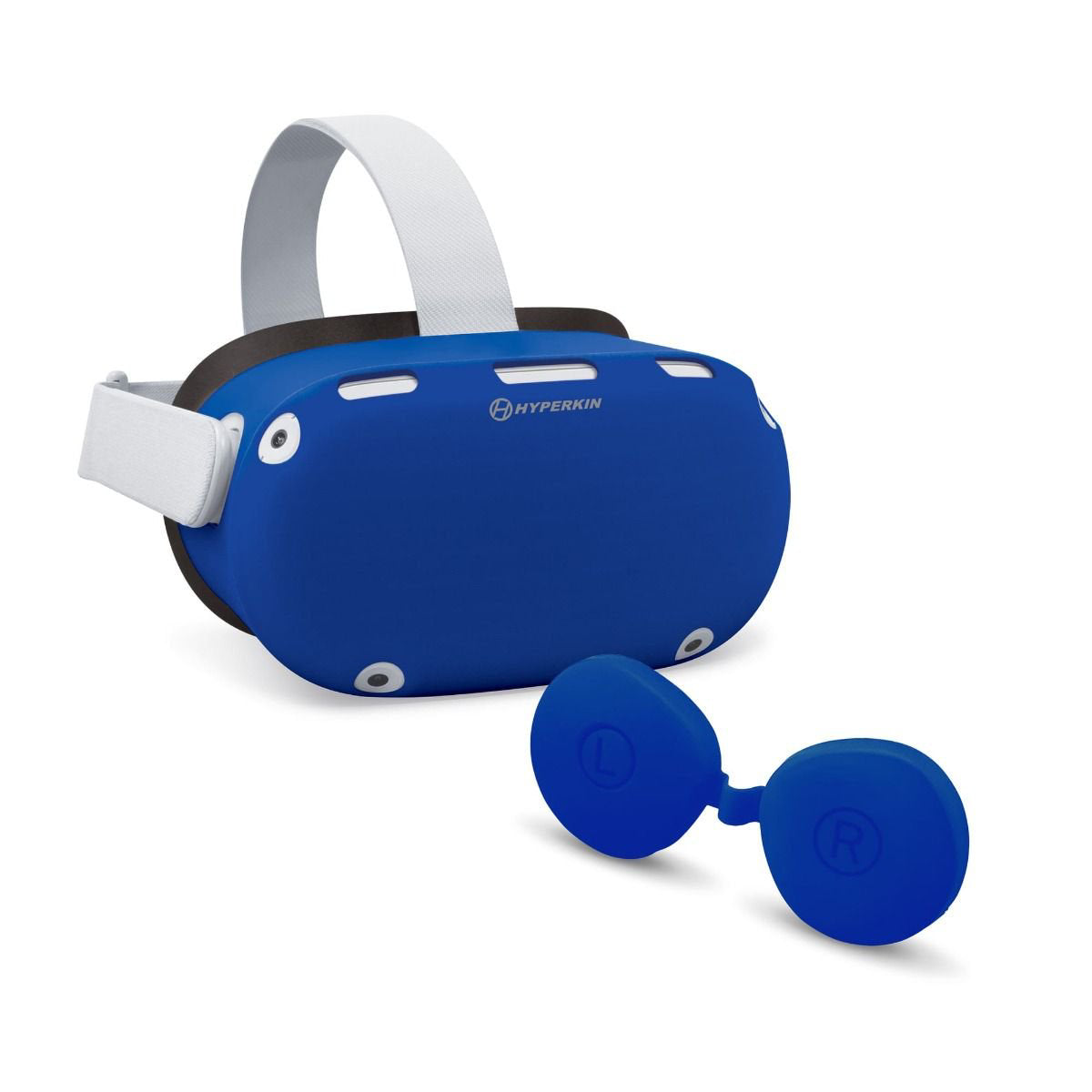 Hyperkin GelShell Headset Silicone Skin and Lens Cover Set, Blue– Curacao