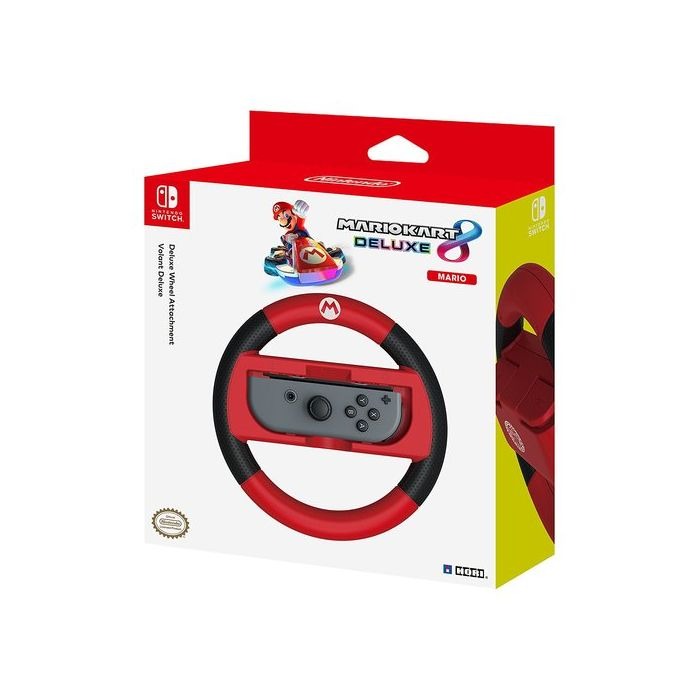 HORI Mario Kart 8 Deluxe Wheel for Nintendo Switch (Mario Edition) - Red/Black