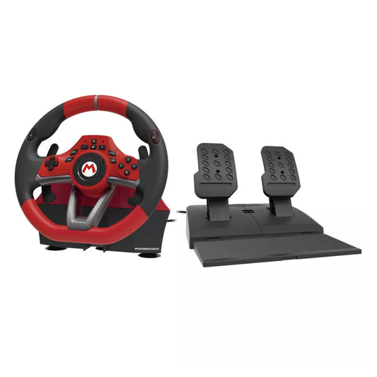 Hori Mario Kart Racing Wheel Pro Deluxe for Nintendo Switch - Black/Red