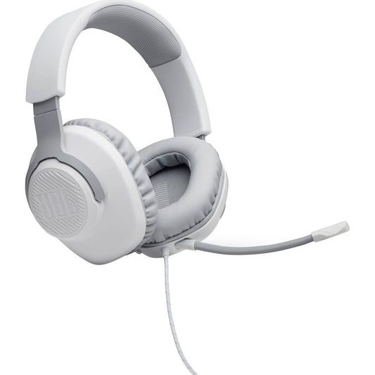 Auriculares con cable para juegos supraaurales JBL Quantum 100X, color blanco