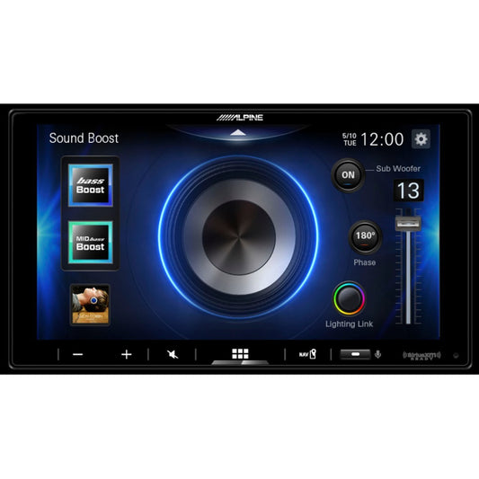 Alpine 7" Android Auto and Apple CarPlay Bluetooth Digital Media Receiver - Black