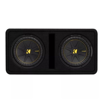 Subwoofers Kicker 50DCWC102 Dual CompC en caja ventilada